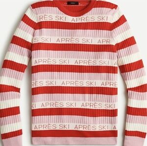 J.CREW Après-ski Ribbed Margot Merino Wool Sweater Size Small
